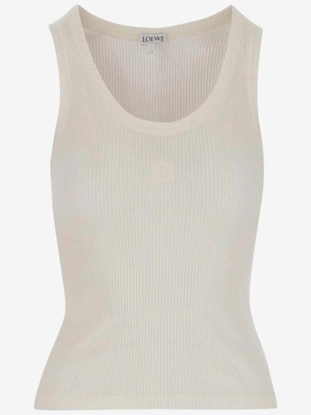 Loewe Silk Tank Top With Anagram Tag Size L Women